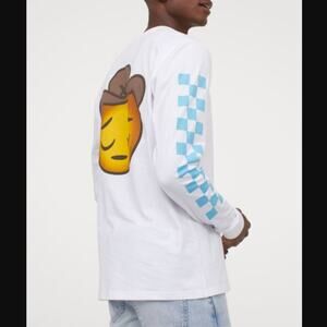 H&M Divided Lil Nas X White Long Sleeve The Sad Cowboy T-Shirt Size XL